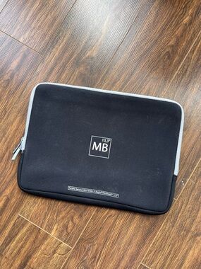 Apple MacBook 13.3” Laptop Sleeve, Black with Grey Trim